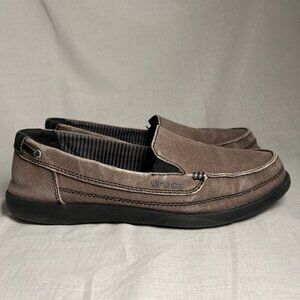 Crocs "Walu" Canvas Slip-On Loafers 10W